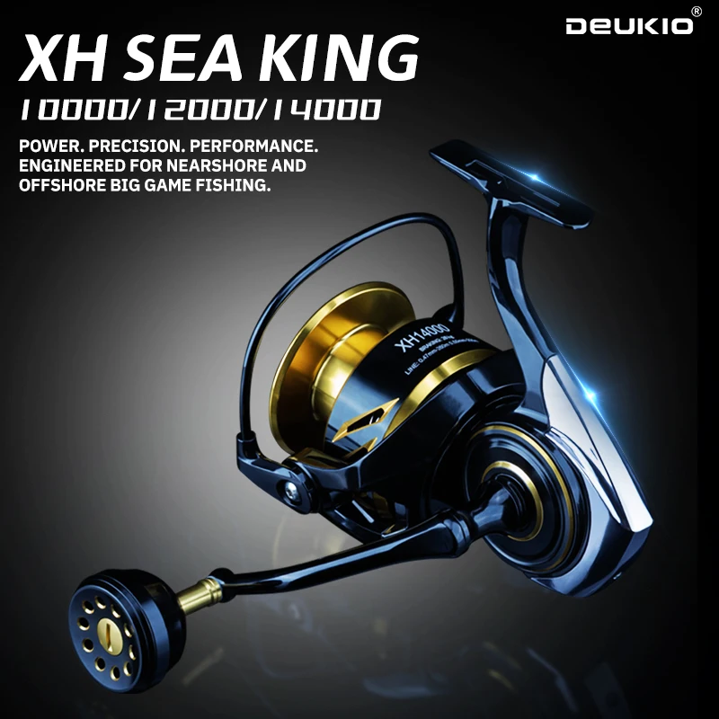 Abu Garcia Reel Max - DEUKIO Kołowrotek spinningowy do dalekich rzutów
