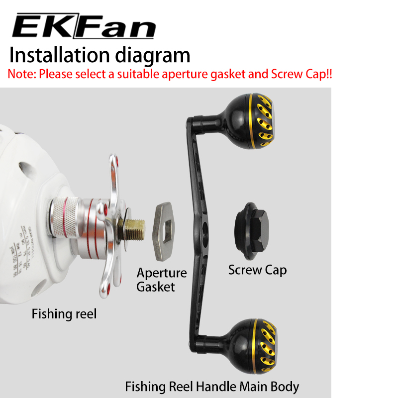 EKfan 130MM Rączka do kołowrot – Spincast Reel recenzja i cena